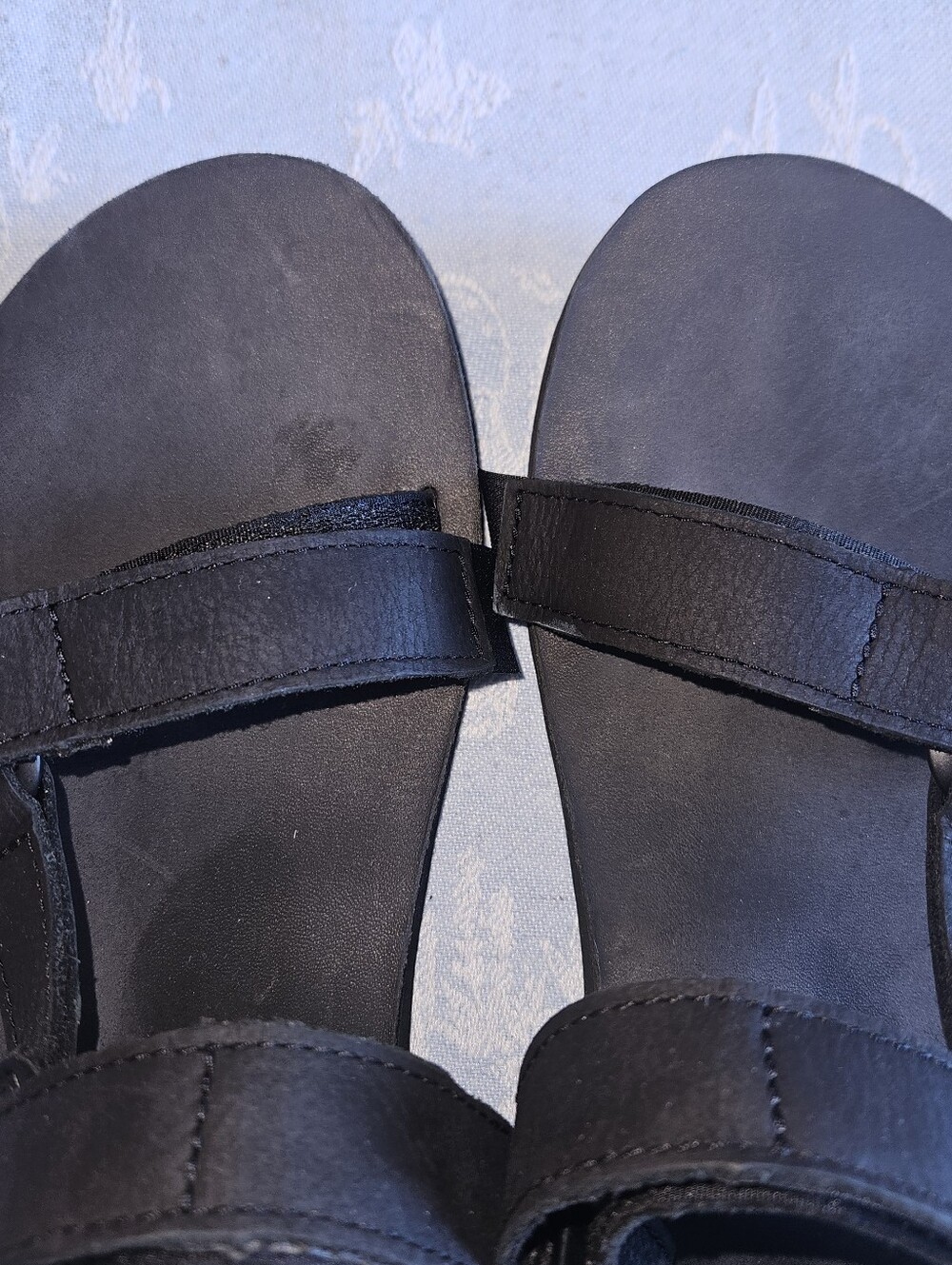 TEVA UNIVERSAL SLIDE MENS SANDALS BLACK Leather, Men Size 10 New - Picture 6 of 11